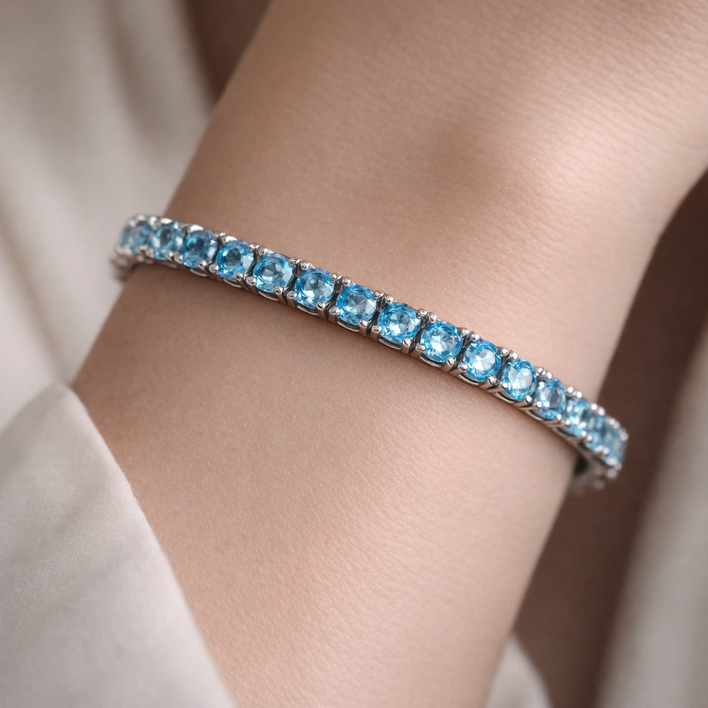 Aquamarine Bracelet .925