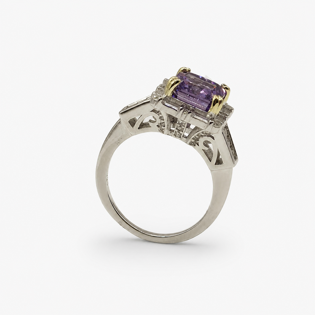 Violet Zircon Ring .925
