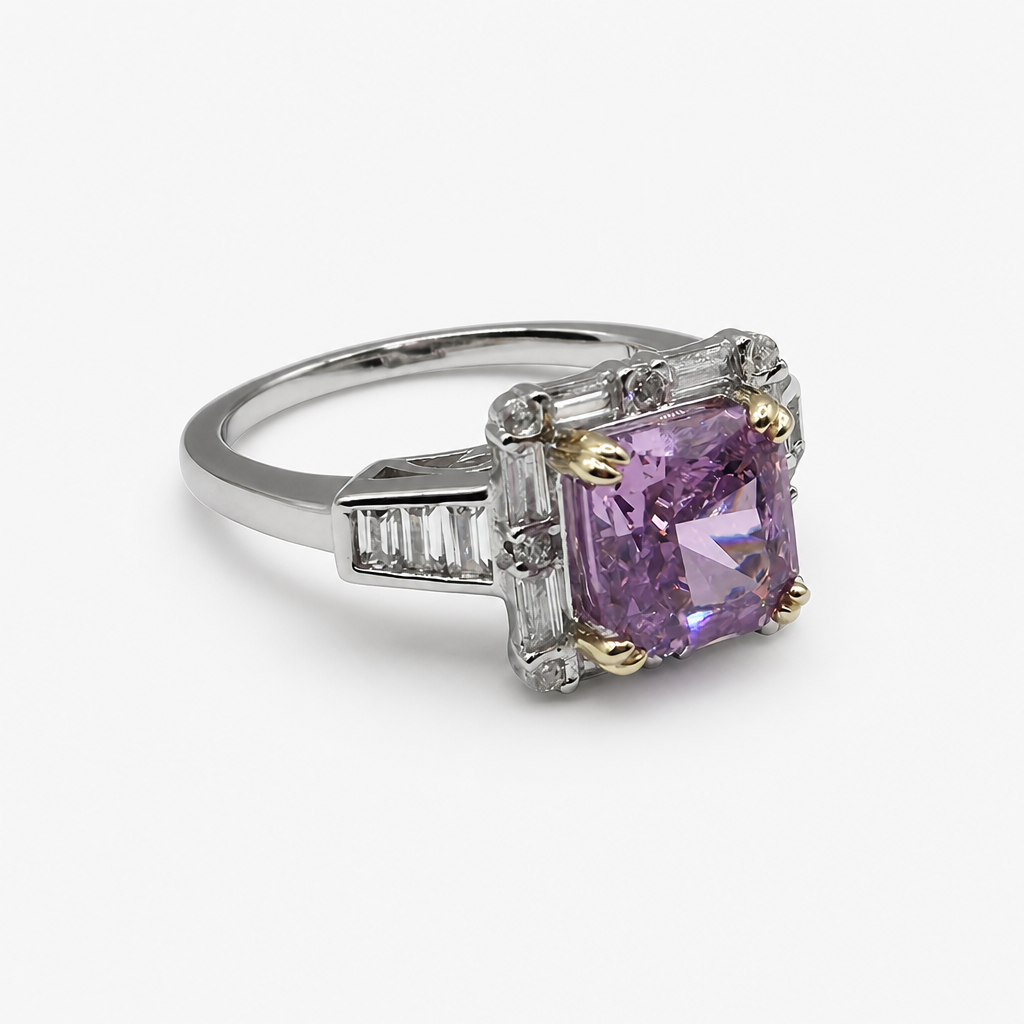 Pink Zircon Ring .925
