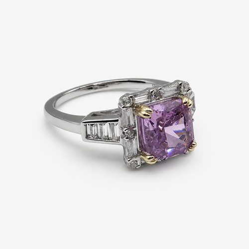 Pink Zircon Ring .925