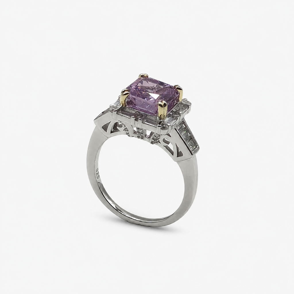 Pink Zircon Ring .925