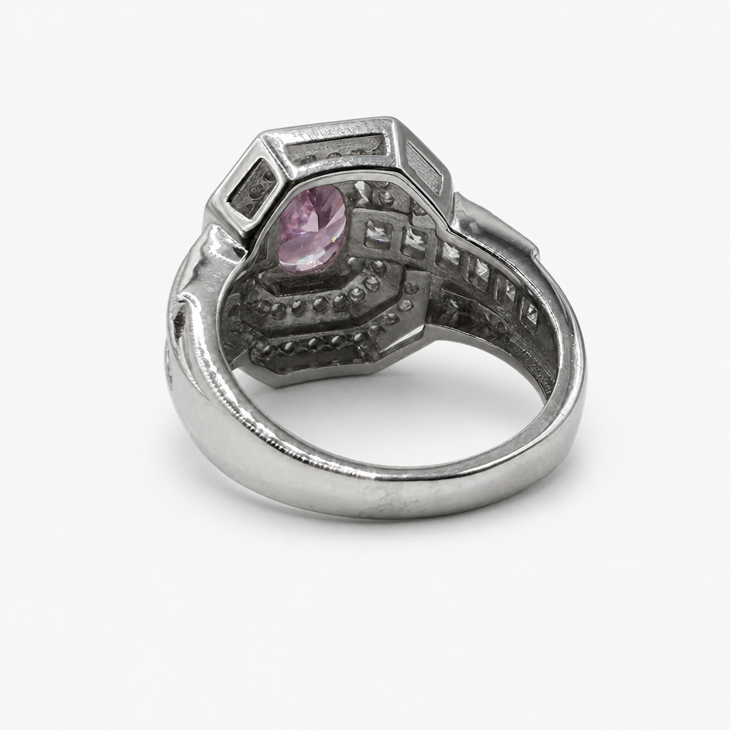 Pink Zircon Ring .925