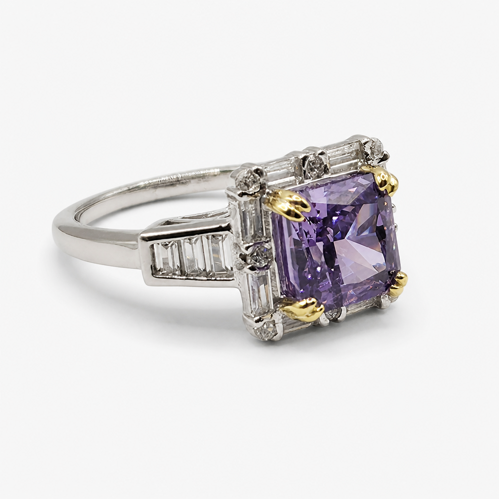 Violet Zircon Ring .925