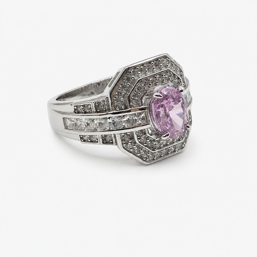 Pink Zircon Ring .925