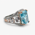 Anillo Aguamarina Majestuoso .925