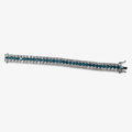 Brazalete Aguamarina Tennis .925